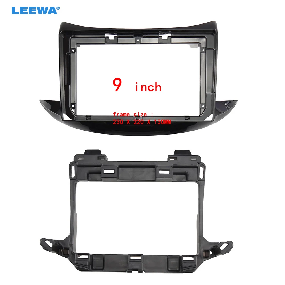 

LEEWA Car Audio 9" Big Screen Head Unit Dash Fascia Panel Frame Kit Adapter For Chevrolet Trax 2017 Dash Frame #CA3181