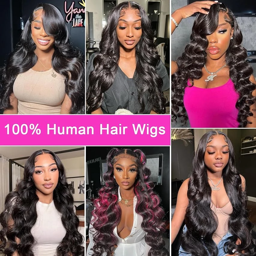 Body Wave Human Hair Lace Frontal Wigs Brazilian 13x6 HD Lace Frontal Wig Loose Deep Wave 13x4 HD Transparent Lace Front Wig