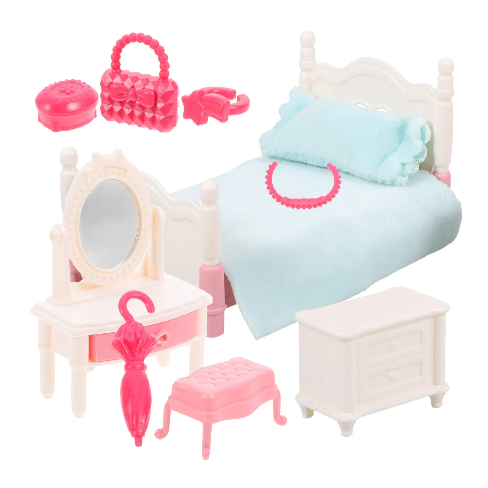 

1Set Miniature Furniture Adorn Smooth Burrs Free Perfect Gift for Families Encourage Creativity House Furniture Model