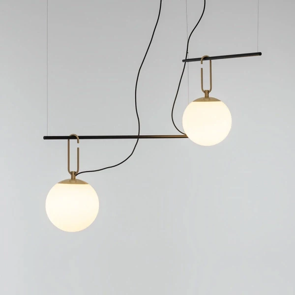 AiPatTe Minimalist Nordic Pendant Light Dimmable Luster Magic Bean Glass Chandelier New Simple Design Ceiling Lamp for Restauran