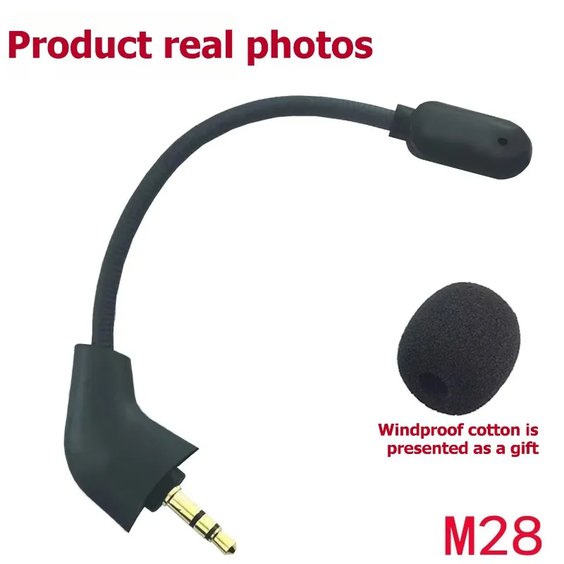 AA60 Replacement Microphone for HyperX Cloud II Headphone for Kingston E-Sports Game Headset 3.5mm Plug Mic