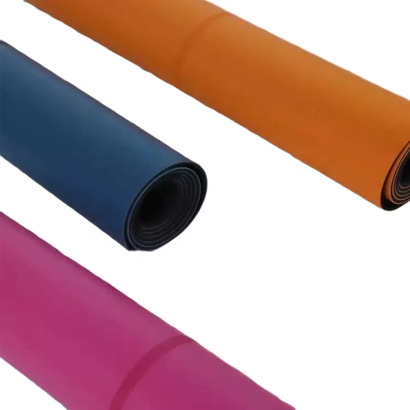 جديد حار المهنية المطاط الطبيعي الجسم خط النقش عدم الانزلاق قابل للغسل مقاوم للماء بولي Leather الجلود اليوغا حصيرة