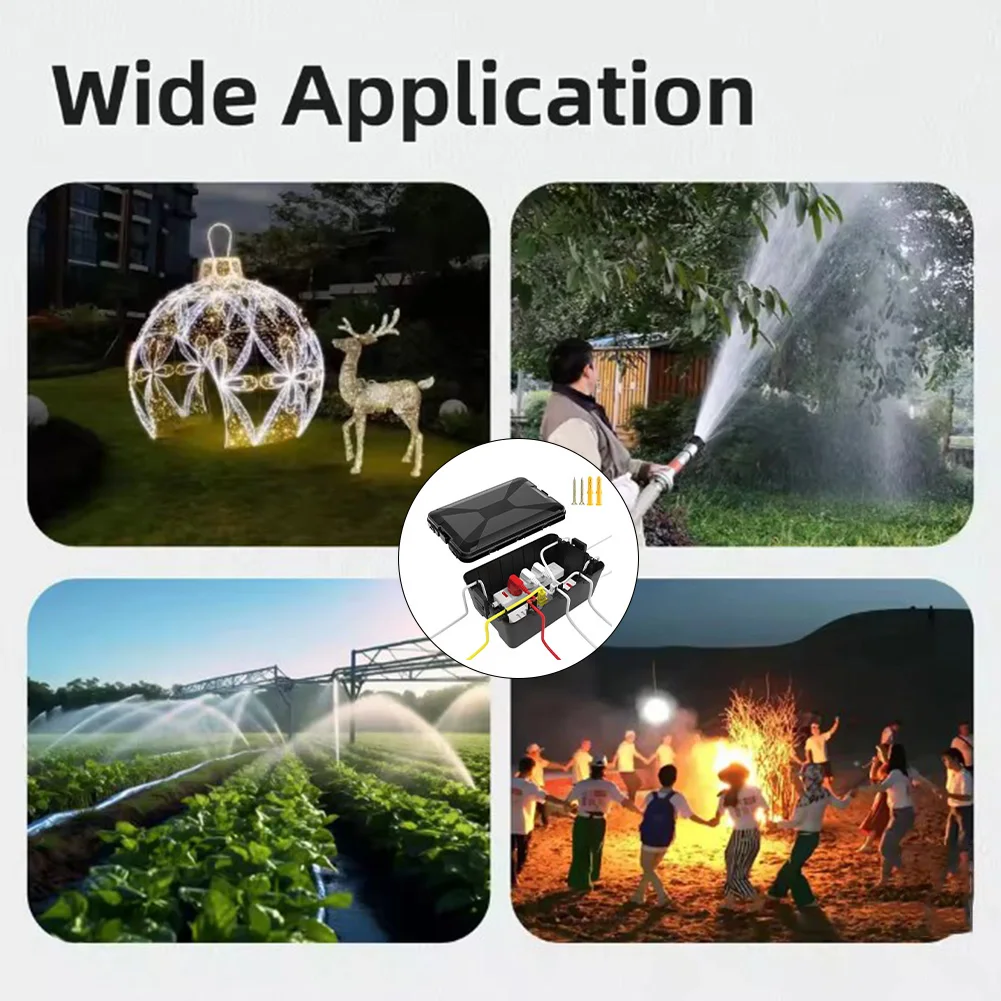 

IP54 Junction Box Outdoor Protection Box Dust And Waterproof Design Extension Cord Organizer Garden Tool Storage