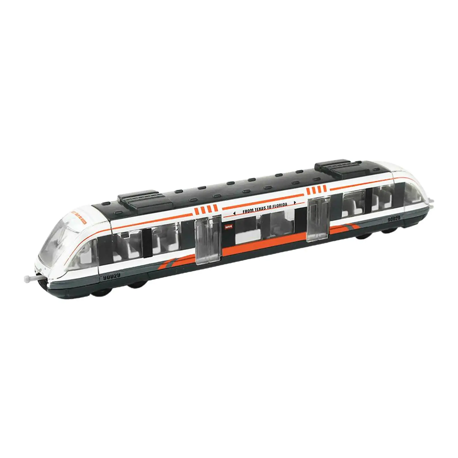 Metal Diecast Train Toy Set for Boys Kids High Speed Pullback Locomotive Model Electric Train Gift for Children Age