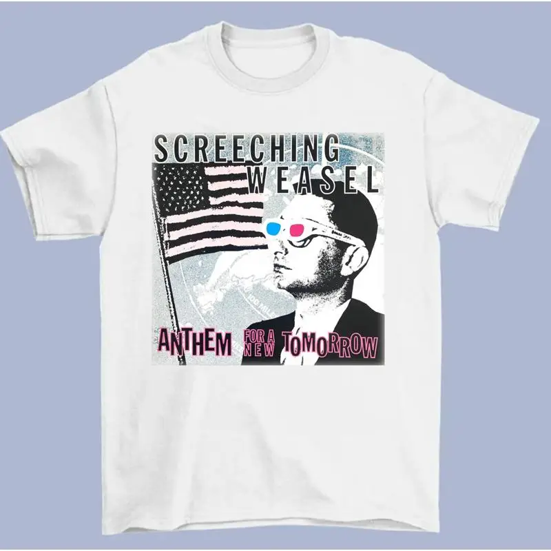 

Белое футболка Screeching Weasel Anthem For A New Tomorrow S 2345XL