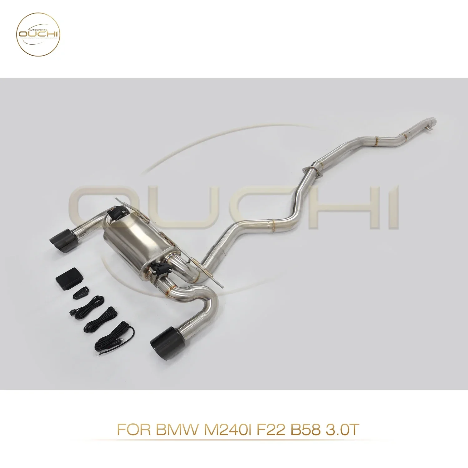Ouchi Stainless Steel Exhaust Catback for M240i Sport Sedan F22 2017+ 3.0T B58 With Muffler Valves Exhaust Pipes System view 2