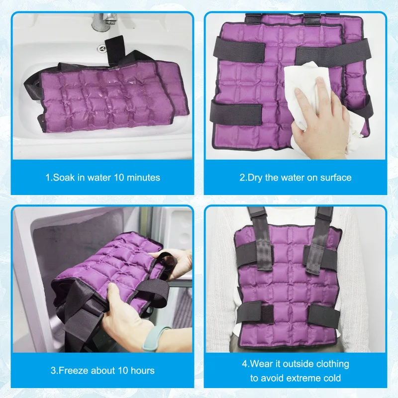 Cooling Air Conditioner Clothing Outdoor Ice-cool Vest Ice-sensitive Cooling Welding Protection Cooling Labor Insurance Clothing