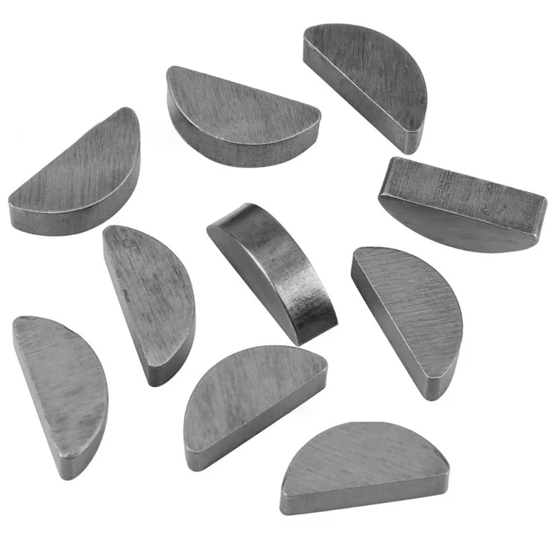 Juego llaves Woodruff mecánicas, juego multifunción acero carbono, juego completo llaves Woodruff para reparación y