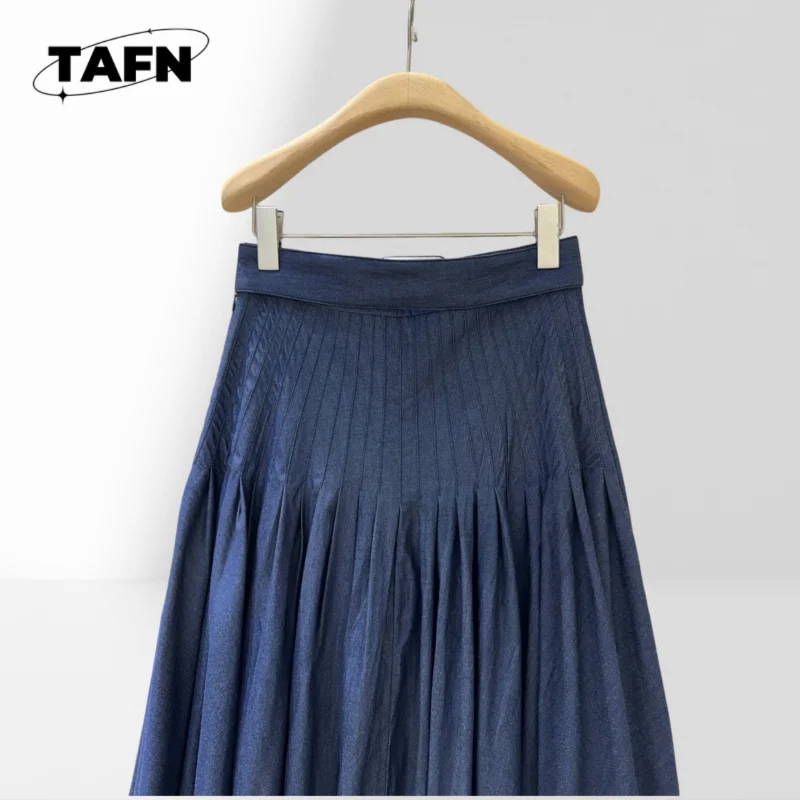 กระโปรง Midi ลายดอกไม้สําหรับผู้หญิง – ดีไซน์สําหรับตู้เสื้อผ้าฤดูร้อน กระโปรงผ้าฝ้ายที่สะดวกสบาย – รูปทรงทรง A-Line สําหรับสวมใส่ตลอดทั้งวัน AF2704