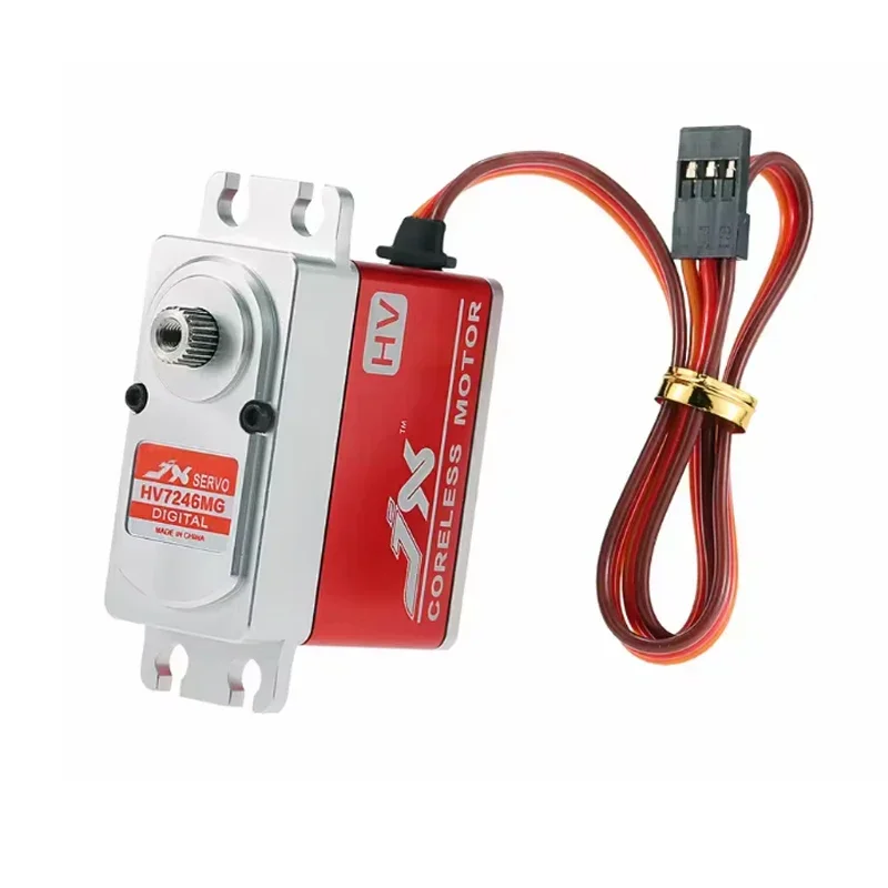 JX PDI-HV7246MG 46KG 6-7.4V High Voltage High Precision Steel Gear Digital Coreless Standard Servo for RC Car Helicopter