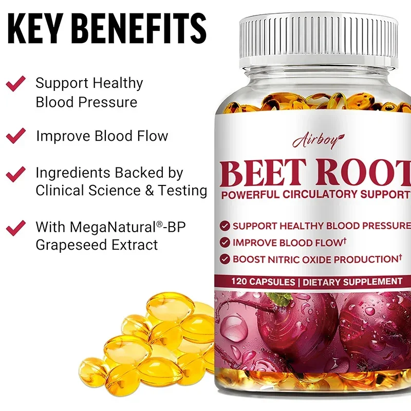 Beet Root - Blood Pressure Health, Antioxidant, Supports Energy Metabolism, Immune and Nervous System Function