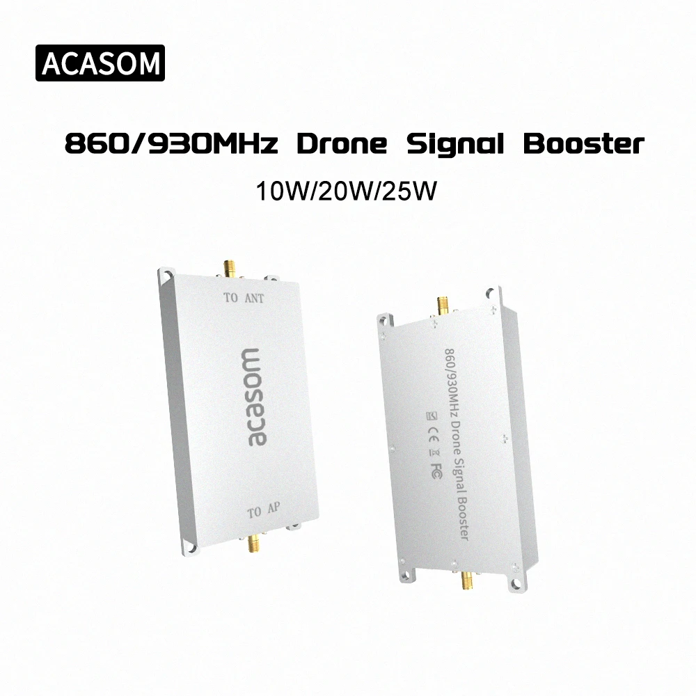 Imagem -02 - Amplificador de Sinal Fpv para Drone Signal Booster Range Extender Transmissi de Imagem Tarot Fpv 868mhz 915mhz 10w 20w