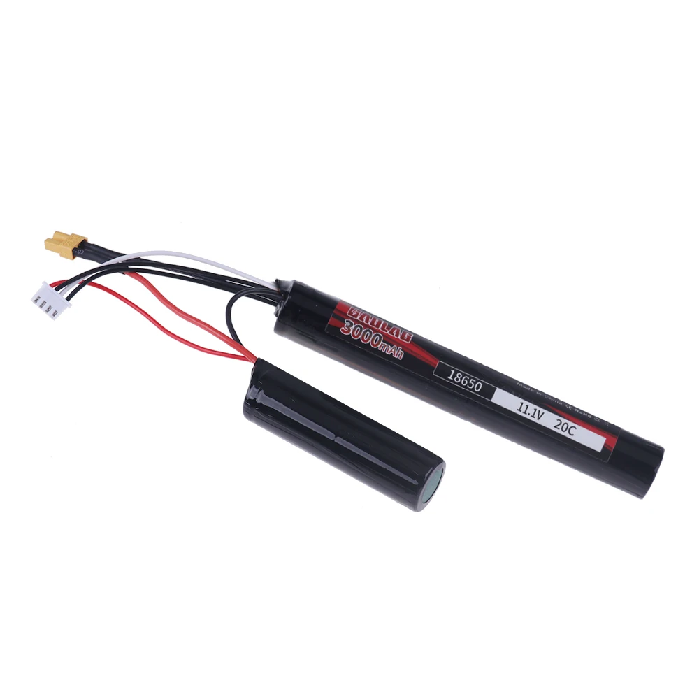 Akumulator do pistoletu Airsoft 11.1V 3000MAH 20C AKKU Mini Airsoft zabawki części modelu pistoletu 3s 11.1V Akumulator SM/XT30/Mini wtyczka tamiya