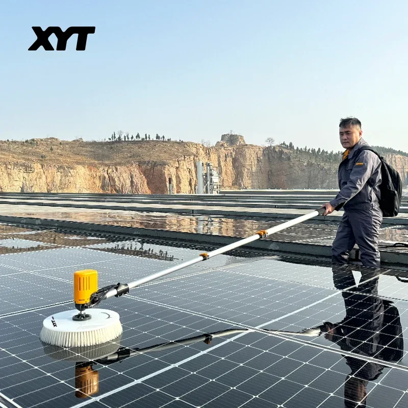 XYT Solar Panel Cleaning Brush Single Head Solar Panels Washing Machine Equipment