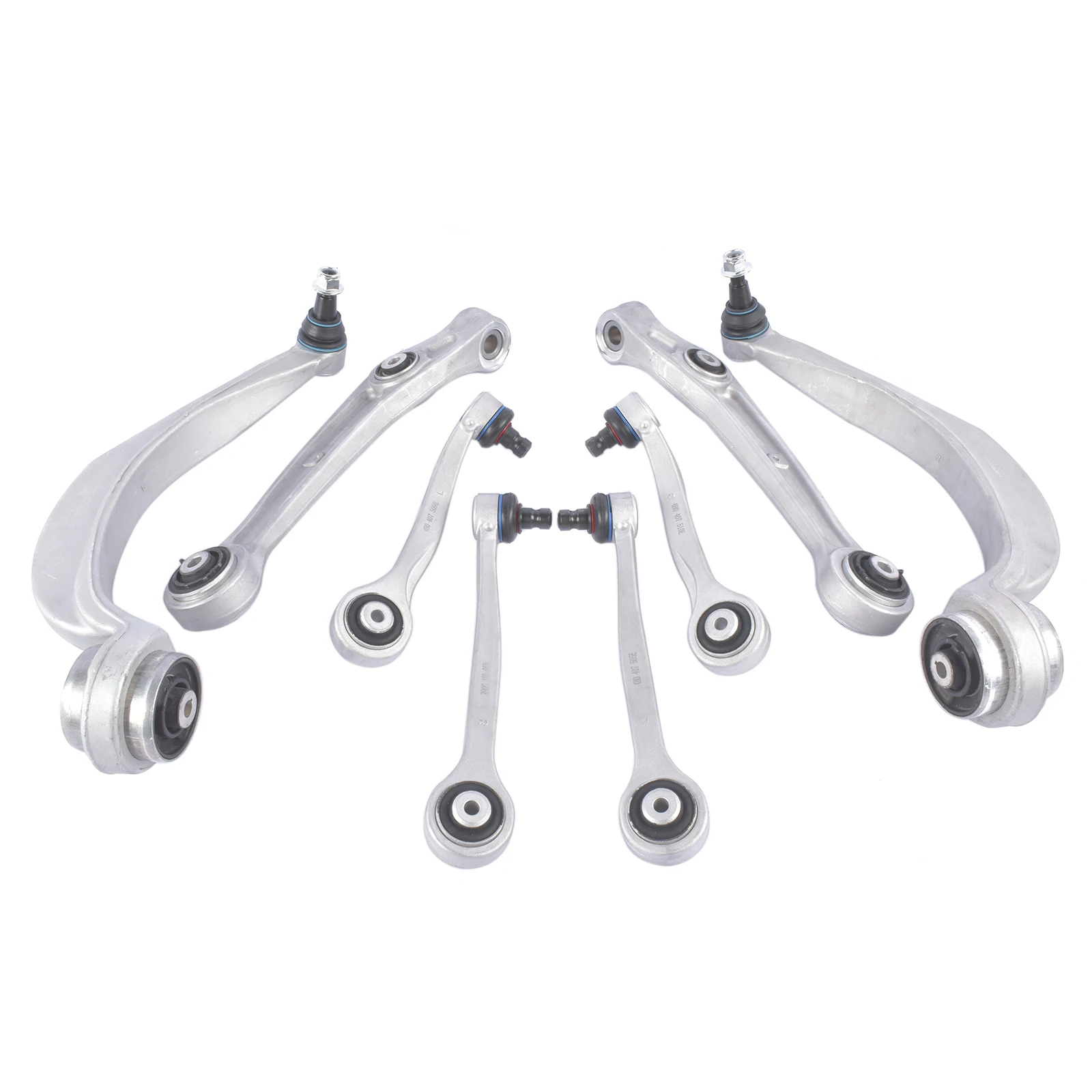 

AP01 8Pc Control Arm & Ball Joint Assembly For 10-18 Audi A8 D4 S8 Quattro 4H0407505E