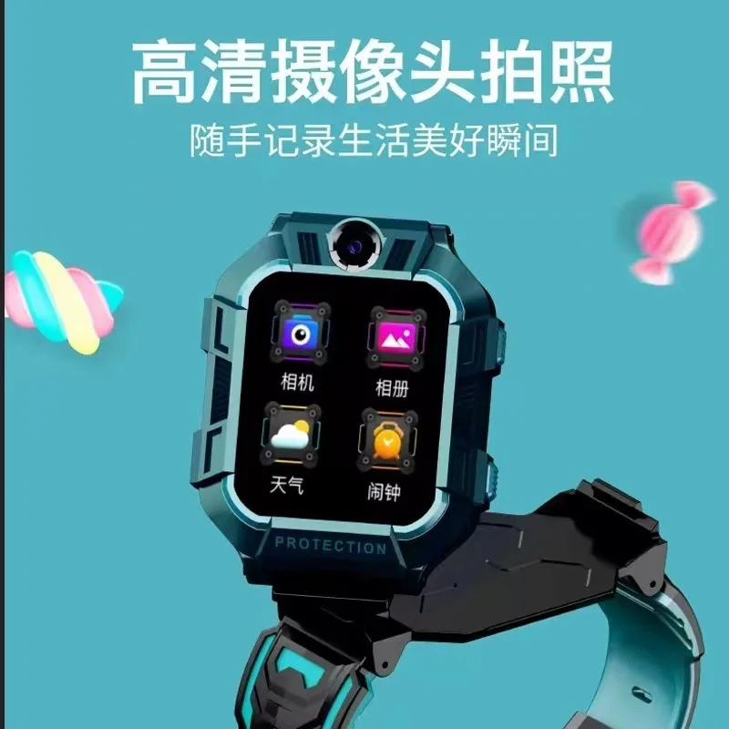 【A68Upgrade】Little Overlord4GAll Netcom Video Watch Double Photo Student Watch