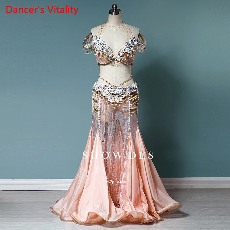 Belly Dance Performance Dress for Women Oriental Dance Competition Suit Customized Adult Child Dance Stage Professional Clothing