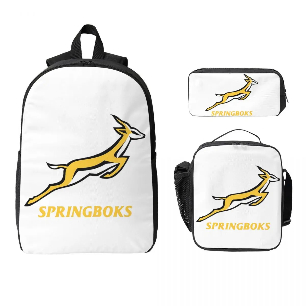 

Springbok Backpack Student Boys Girls BookBag School Bag Computer Shoulder Bags 3ps Insulated Lunch Bag Pencil Case