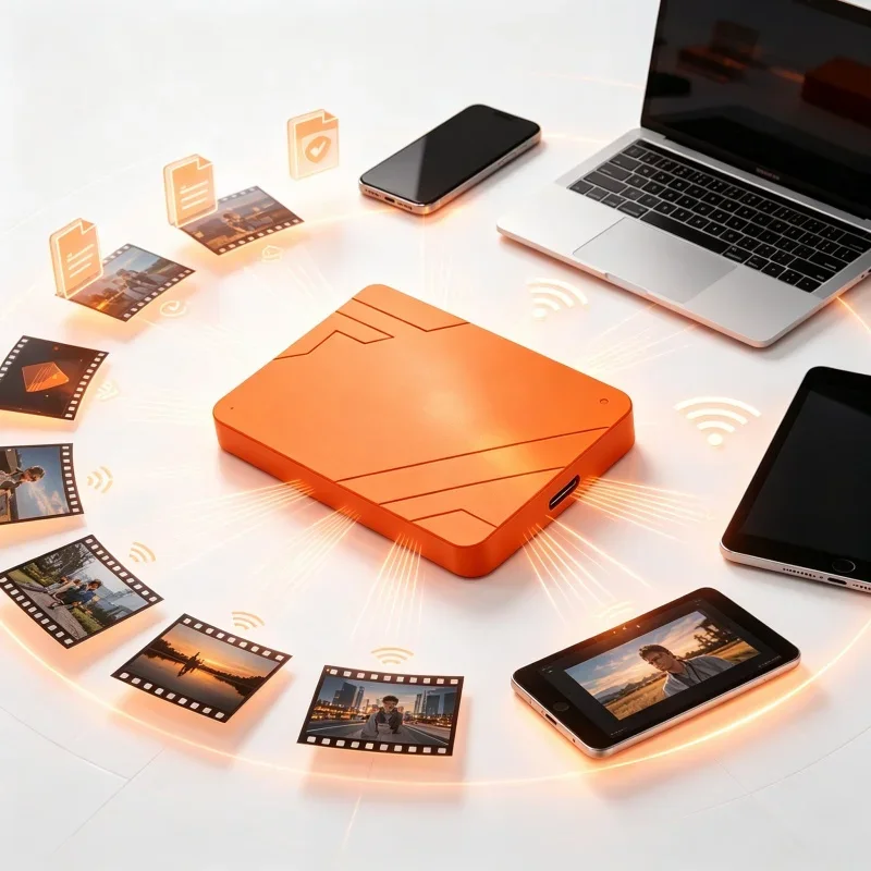 Portable USB3.0 External Hard Drive 500GB/1TB/2TB/4TB 550MB/s High Speed Shock Resistant Backup Storage Disk For Laptop PC