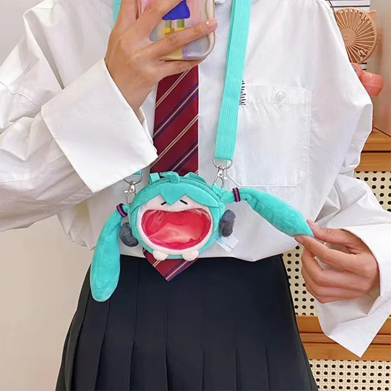 Hatsune miku anime transparente ita mochila nova kawaii pelúcia bolsa de ombro cosplay exibição escola estudante acessórios moda