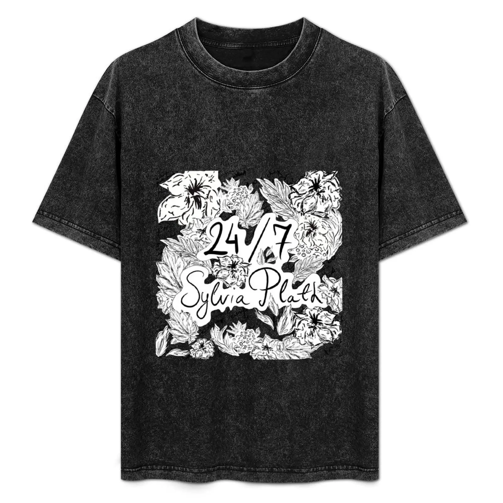

24/7 Sylvia Plath T-Shirt Plus Size Quick Dry Sports Tee