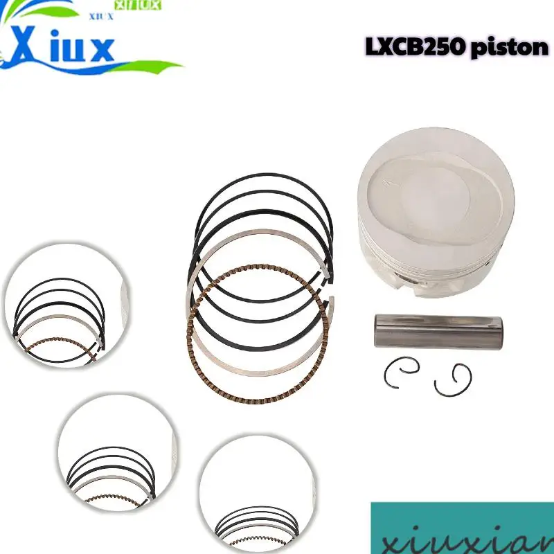 

Motorcycle modification accessories CB250CC water-cooled piston kit 70MM piston sleeve engine piston