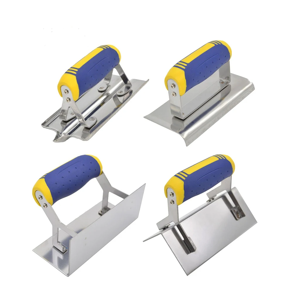 1pc Drywall Corner Tool Corner Trowel With Grip Handle Stainless Steel Sheetrock Plastering Tool Wall Repair Tool
