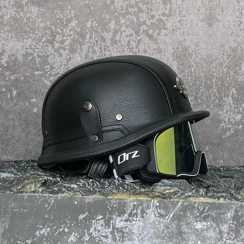 ORZ-HX06-DOT Certified 3/4 Open Face Motorcycle Helmet Men Women All Season ABS Windproof Street Bike Helmet view 4