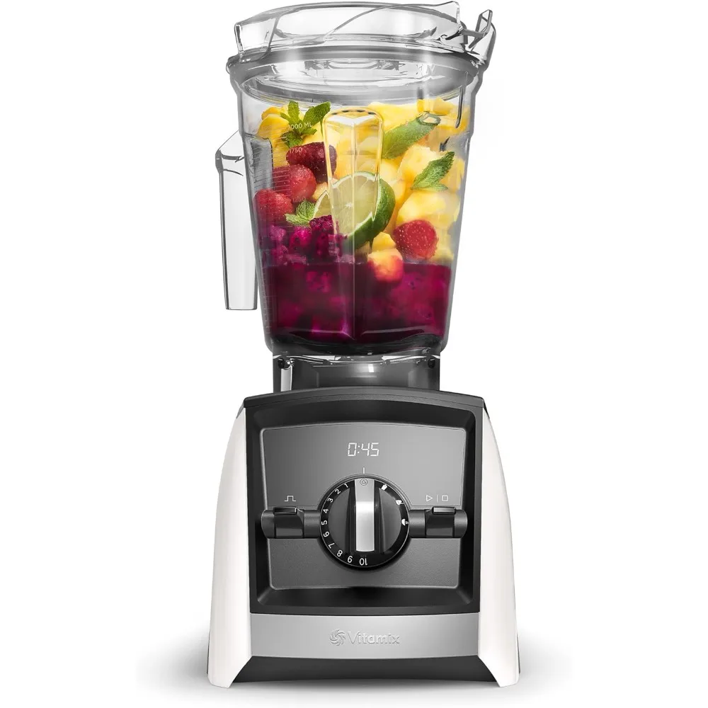 1500 Watts Smart Blender, Professional-Grade, 64 oz. Low-Profile Container, Three Program Settings,White