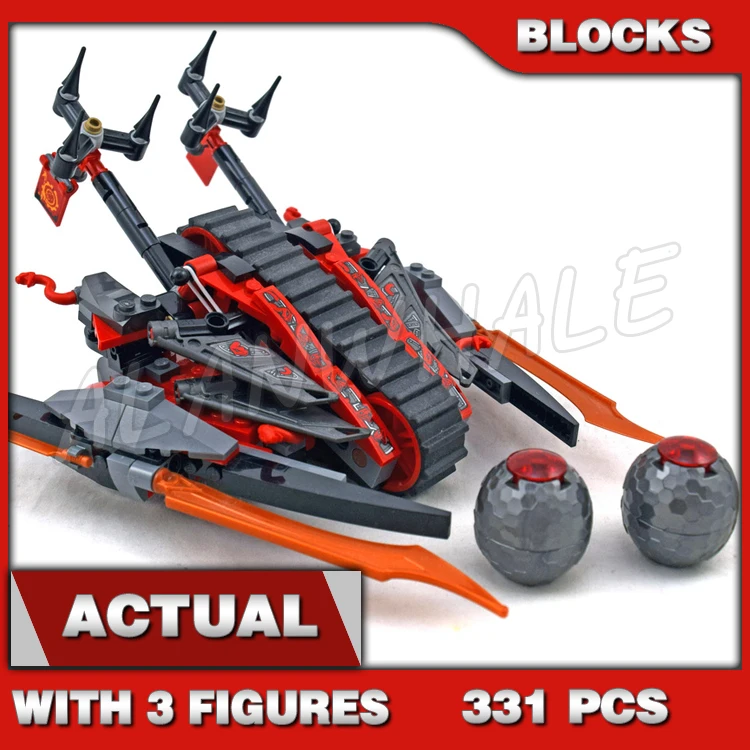 331pcs  Vermillion Invader Vehicle Catapult 10580 DIY Building Blocks Kids Assemble Toys Bricks Compatible with Model