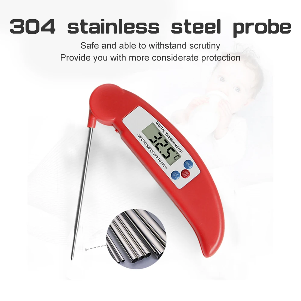 Pongwin Digital Kitchen Food Thermometer For Meat Water Milk Cooking Food Probe BBQ Electronic Oven Thermometer Kitchen Tools