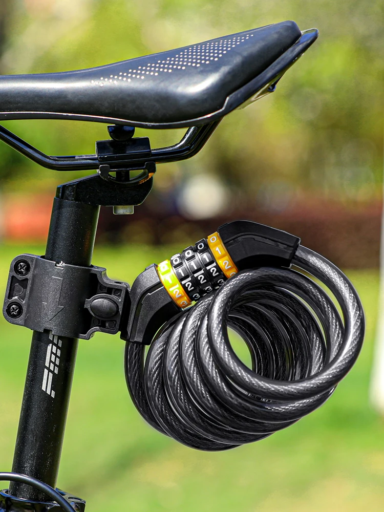 AliExpress West Biking WEST BIKING Bike Digital Lock Anti Theft Security MTB Road Bicycle Accessories E-Bike Motorcycle Cycling Password Cable Lock