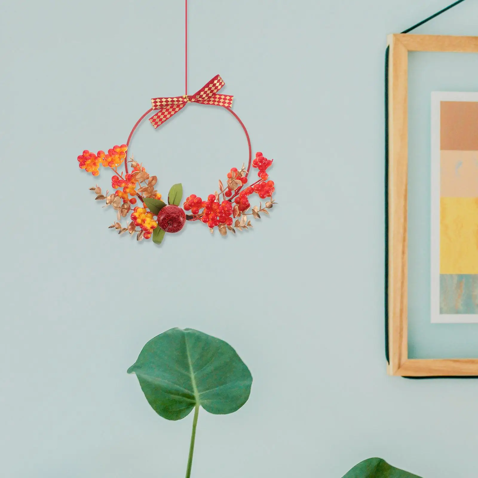 

Wreath Ornament Christmas Decorations Outdoor Fall Wreaths for Front outside Season Window