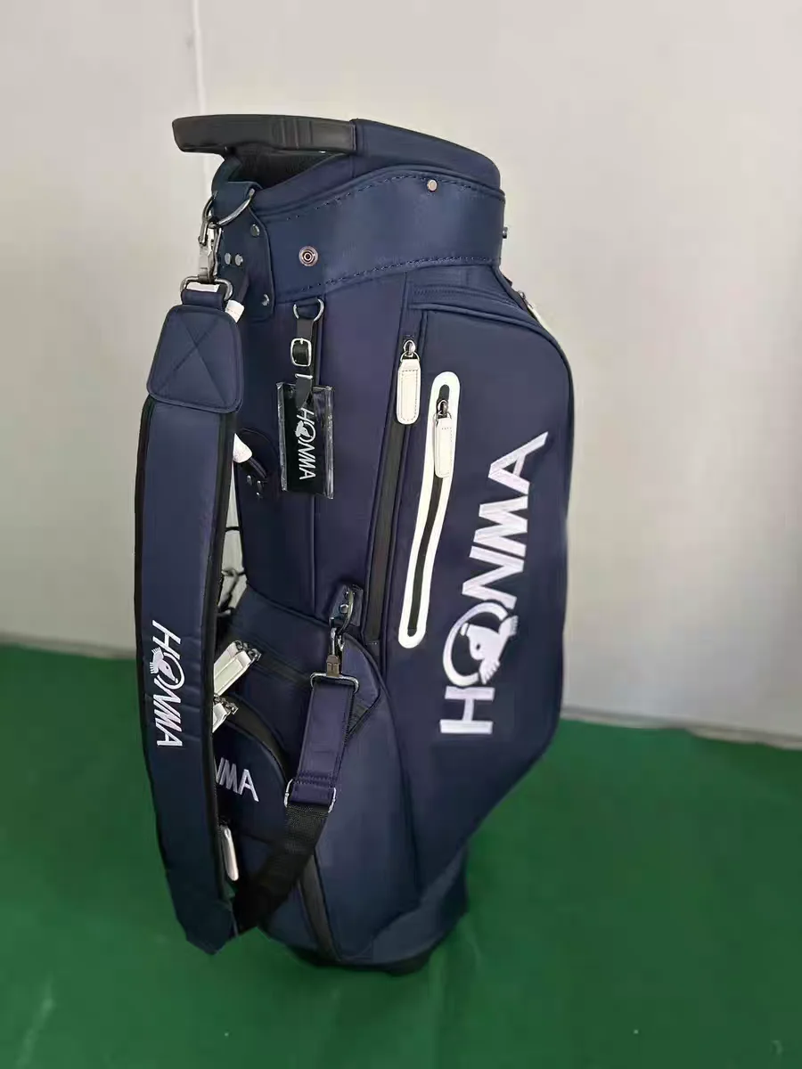 HONMA Golf Stand Bag Premium Nylon Waterproof Golf Club Bag Lightweight Carry Bag Large Capacity Men Women Golf Equipment