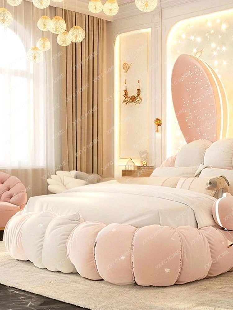 سرير مفرد للفتيات والأطفال من Homestay، سرير غرفة نوم وردي لطيف