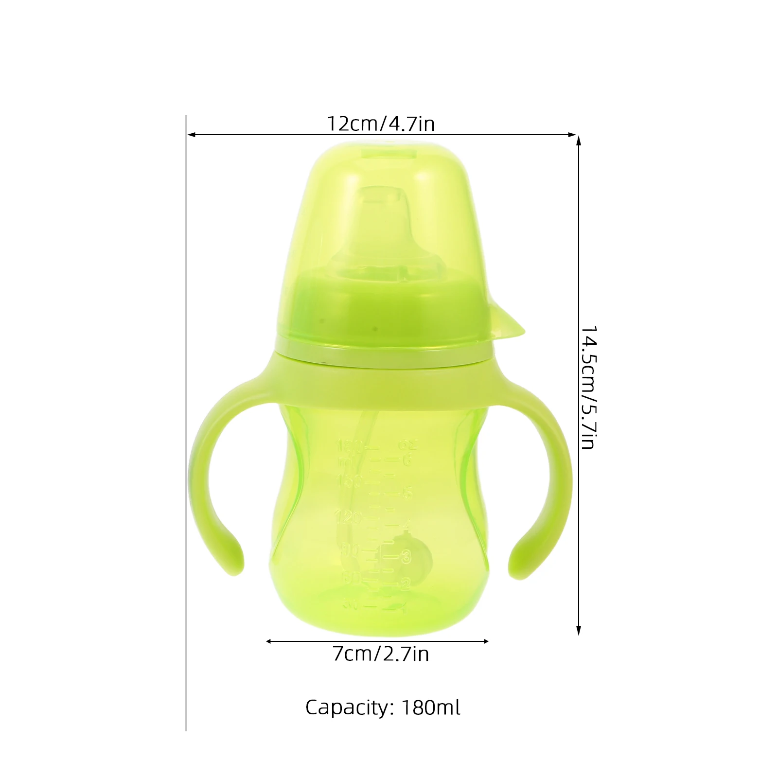 2 قطعة 180 مللي كوب تدريب الطفل مقاوم للانسكاب مع القش المرجح لينة سيليكون طفل كوب امتصاص للرضع الانتقال من #4