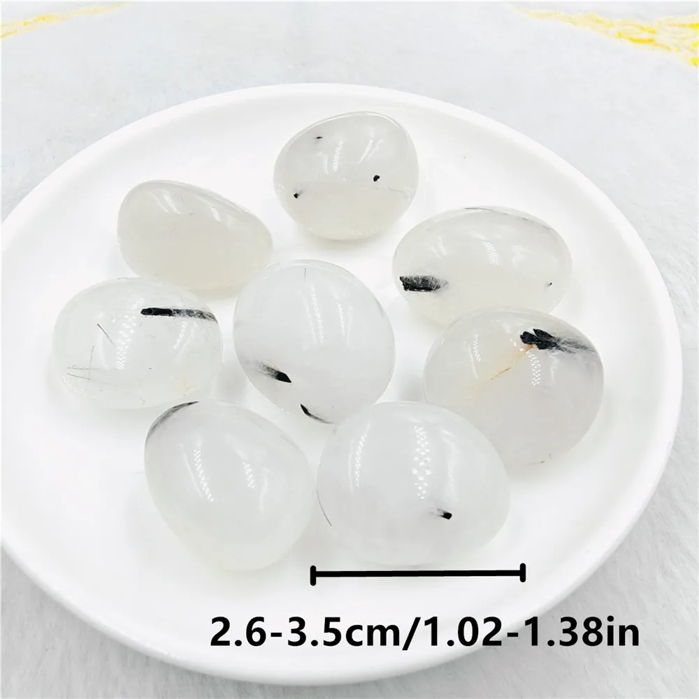 2pcs Natural Black Rutilated Quartz Crystal Black Quartz Crystal polished Crystal Rough Raw Mineral Specimen Stone Home Decor