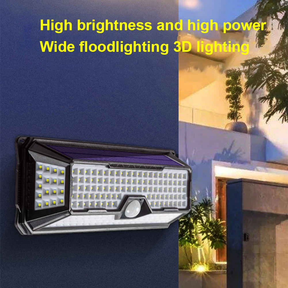 

Outdoor LED Solar Light Security Flood Lights With Motion Sensor IP65 Waterproof Solar Lights For Garage Porch Garden Front Door