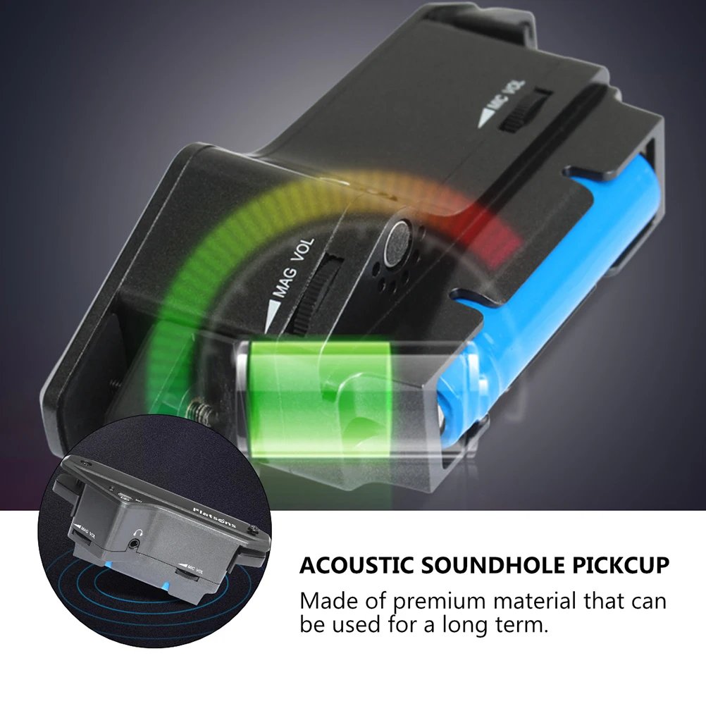 

Guitar Pickups Soundhole for Acoustic No Drilling System Preamp Electronic Component Portable
