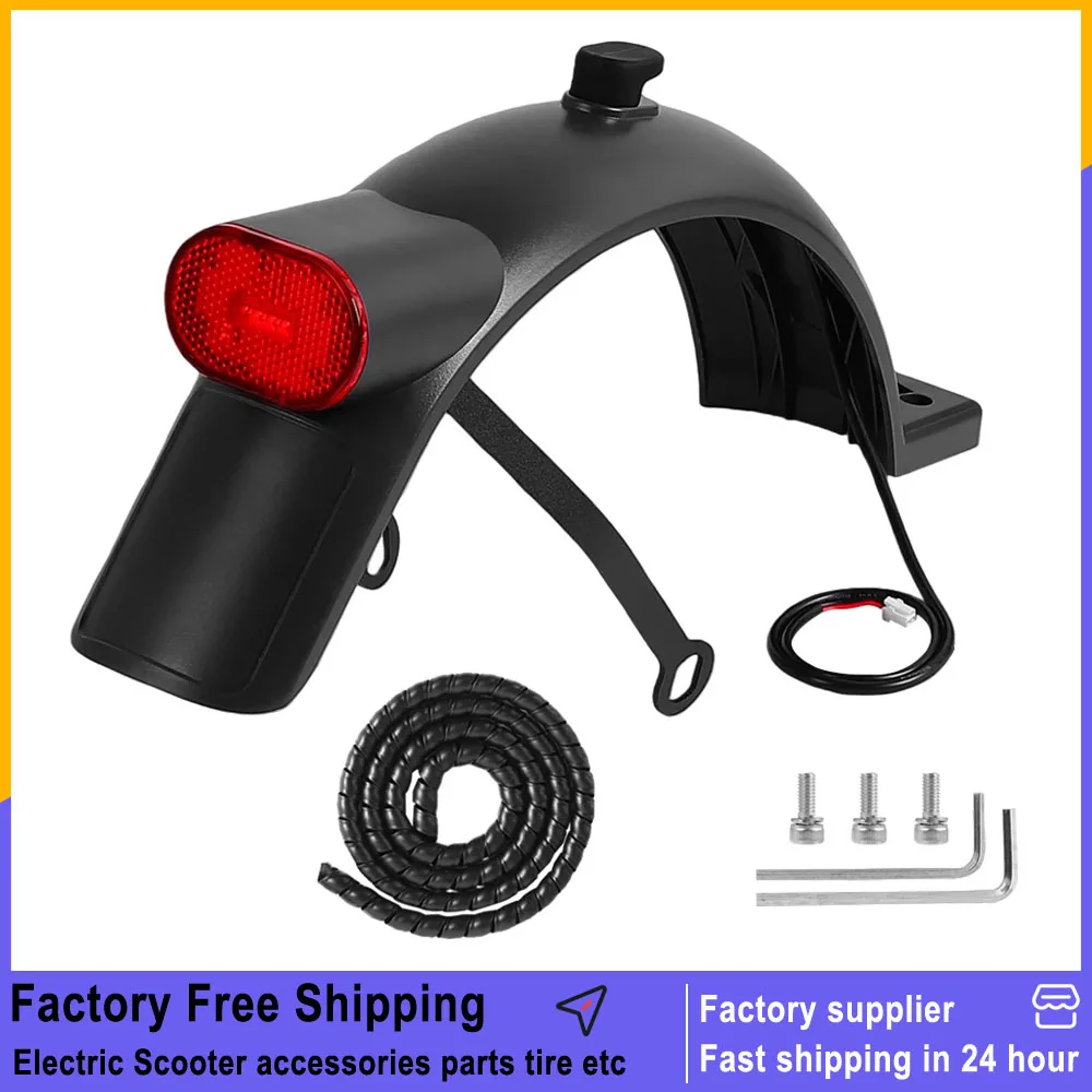 

Rear Mudguard with Hook for Xiaomi 5 Electric Scooter TailLight Bracket Protector Line Tube Back Fender Brake Light Accessories