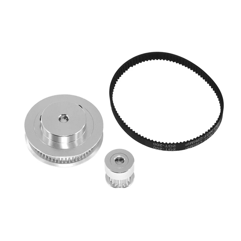 KUFAN 4:1 2GT Zestaw koła pasowego rozrządu GT2 80:20 Zęby 1:4 Współczynnik redukcji Akcesoria do drukarek 3D Szerokość paska 6/10mm Otwór 5/6/8/10mm — zdjęcie produktu 7