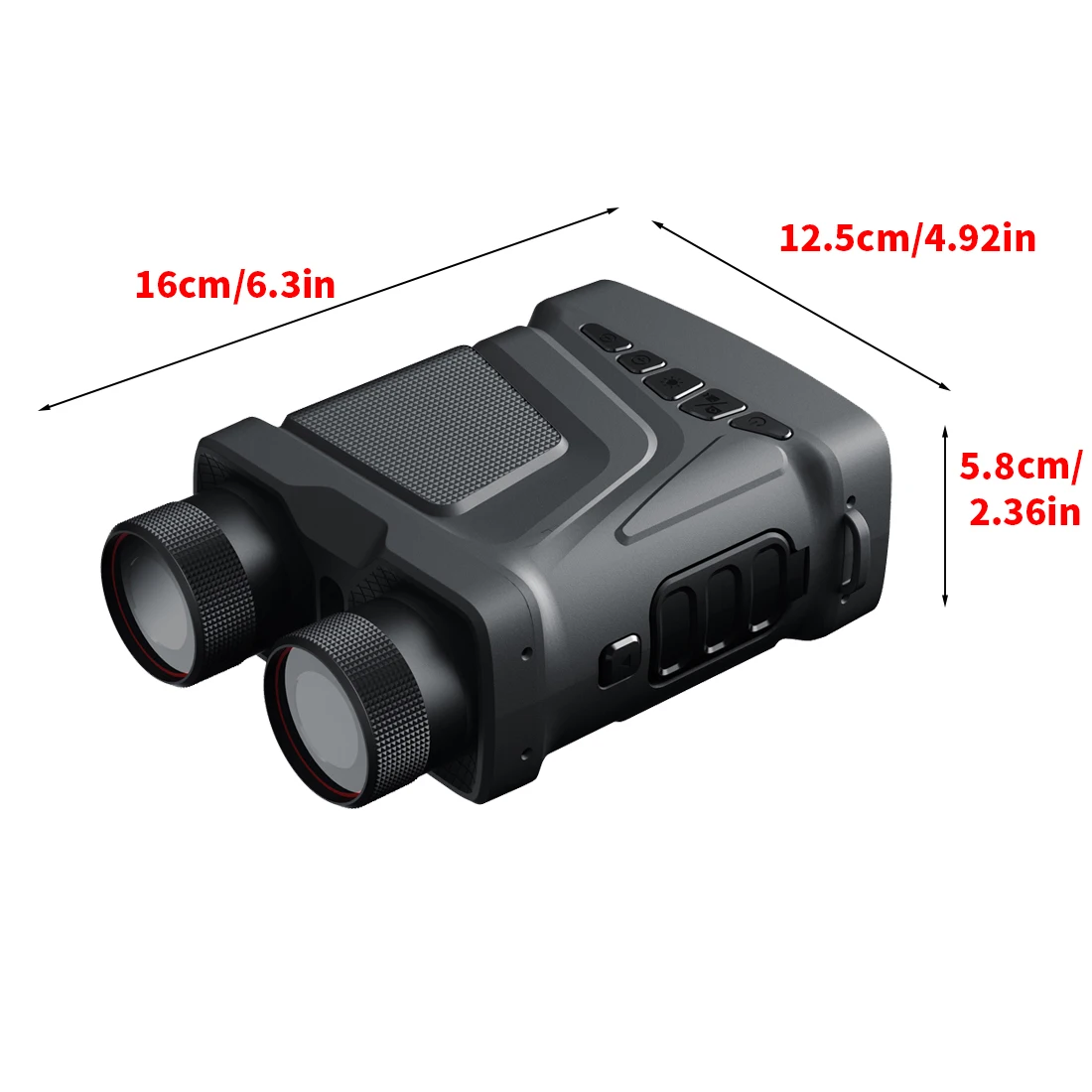 กล้องโทรทรรศน์ HD กล้องส่องทางไกลอุปกรณ์ Night Vision อินฟราเรด 5X ซูมแสงดิจิตอลการล่าสัตว์ความมืดเต็มรูปแบบสําหรับการสํารวจกลางแจ้งและกลางคืน