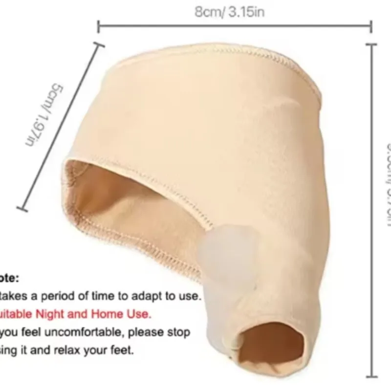 Corrector de dedos ortopédico pies cuidado de los pies hueso pulgar ajustador corrección suave pedicura calcetines juanete enderezador (1 par/2 pares)