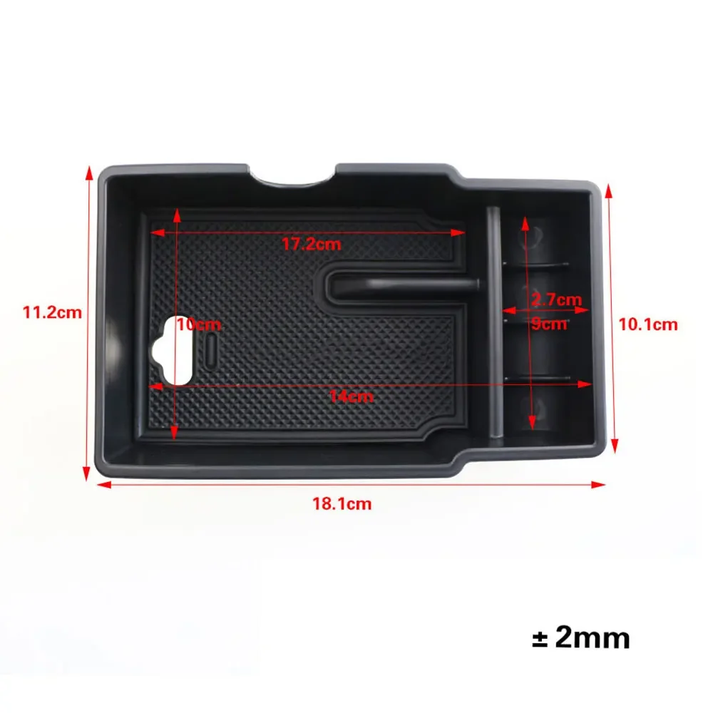 Car Armrest Storage Box for Jeep Renegade 2014 - 2023 Central Console Tray Organizer Container Stowing Case Holder Accessories