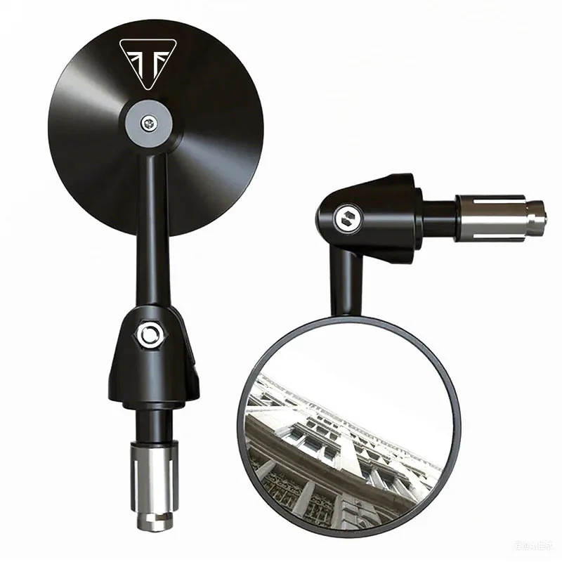 Retro Bar End Mirrors, 360° Adjustable Motorcycle Handlebar Mirrors FOR Triumph Speed Four 600/Triple R RS/Twin Speedmaster