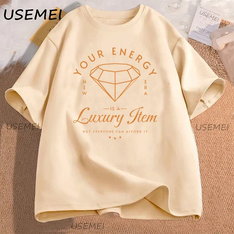 

Your Energy T Shirt Life of Showgirl Tee Cotton Casual TS Diamond Shape Graphic T Shirts Women Ladies Loose Tshirt Streetwear