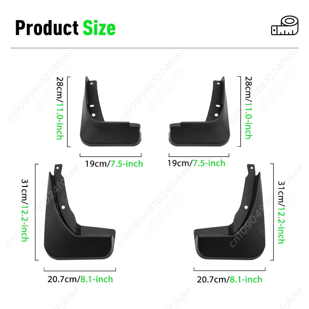 For Audi A3 Sportback 2013 2014 2015 2016 Fender Mudflaps Splash Guards Mudguards Mud Flaps car Accessories