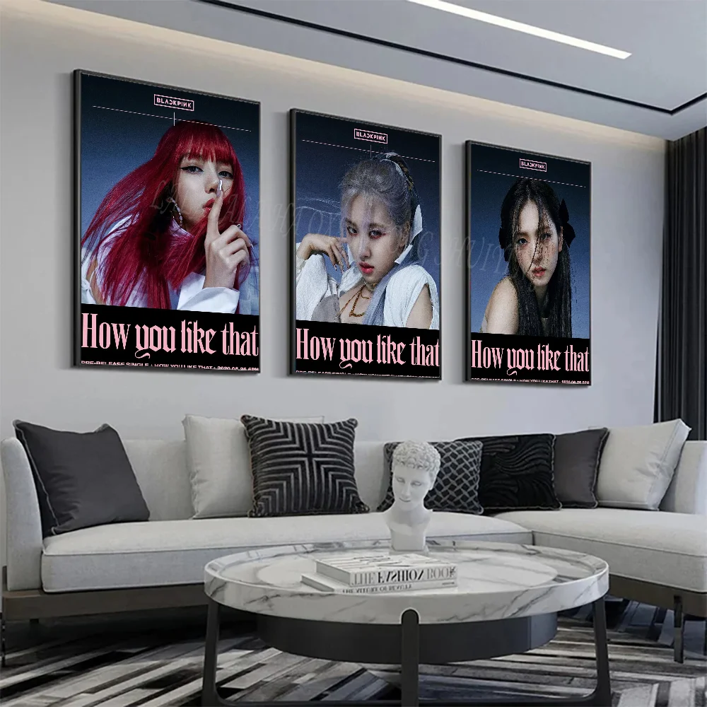 BLACKPINK How You Like That Poster HD Posters Home Room Bar Cafe Decor Art Wall Painting Picture