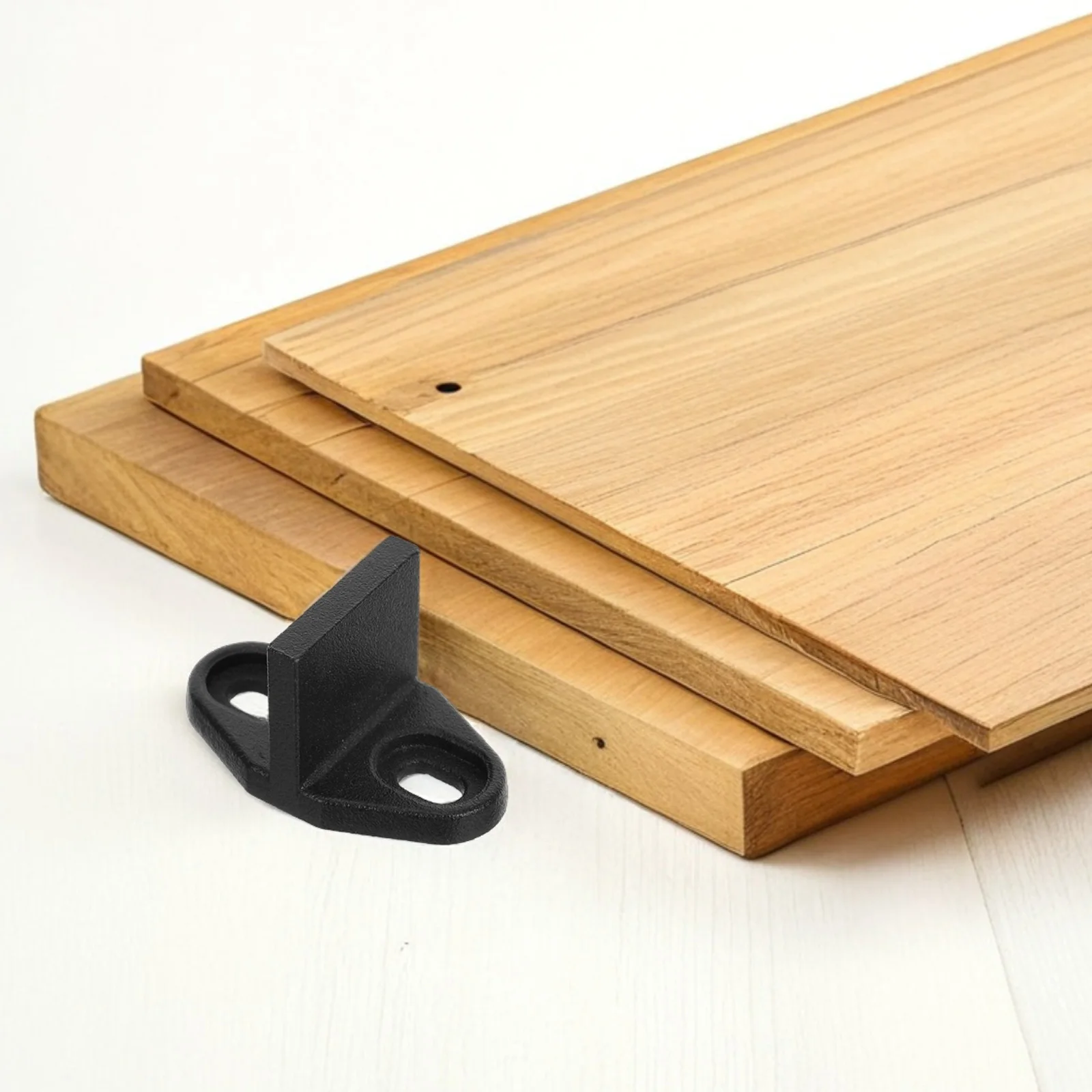 4 Pcs Barn Door Guide for Floor Track Sliding Hardware Stopper Rail Kit Iron