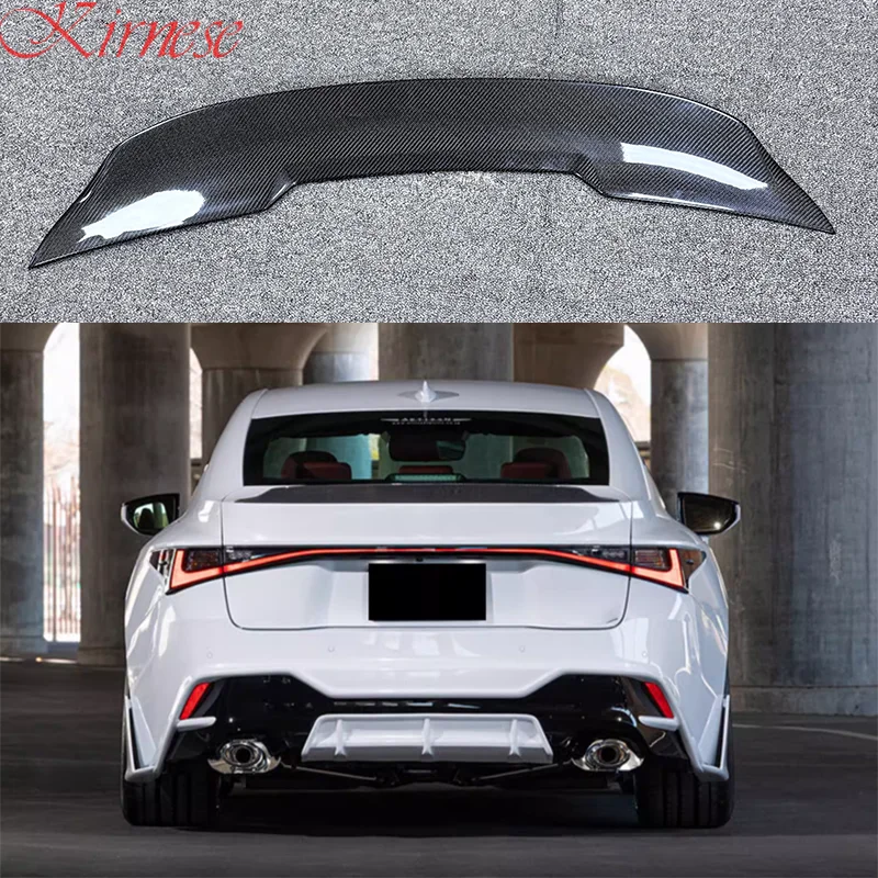 

Carbon Fiber Rear Trunk Boot Duck Spoiler Back Windshield Wing For Lexus IS IS250 IS300 IS350 2022 2023 2024 Car Styling